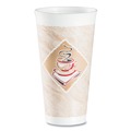 Cups | Dart 20X16G 20 oz. Cafe G Foam Hot/Cold Cups - Brown/Red/White (20/Pack) image number 5