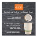 Cups | World Centric CUSU6 6 oz. NoTree Paper Hot Cups - Natural (1000/Carton) image number 2