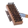 Brushes | Carlisle 36372500 Sparta Broiler Master Grill Brush and Scraper with 30 in. Handle image number 3