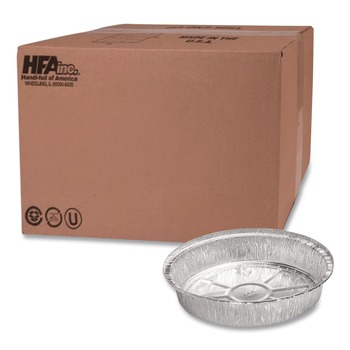  | Handi-Foil HFA 204600 9 in. x 1.66 in. 48 oz. Aluminum Container - Silver (500/Carton)