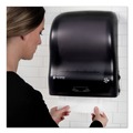 Towel Dispensers | San Jamar T7400TBK 15.25 in. x 13 in. x 10.25 in. Simplicity Mechanical Roll Towel Dispenser - Black image number 6