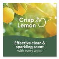 Cleaning Cloths & Wipes | Clorox 01628 7 in. x 7.75 in. 1-Ply Bleach Free Disinfecting Cleaning Wipes - Crisp Lemon White (6/Carton) image number 5