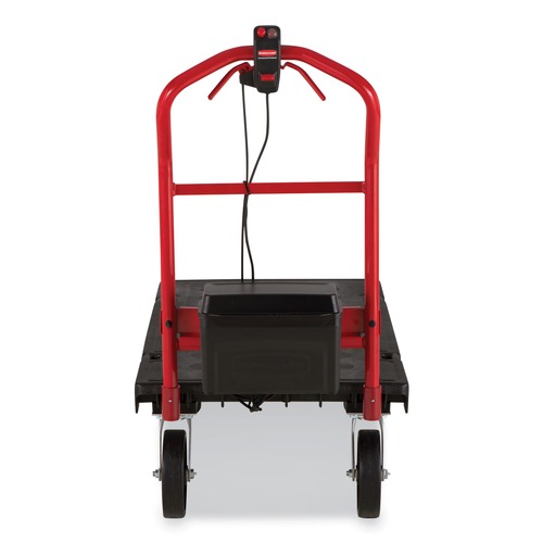 Carts & Trucks | Rubbermaid Commercial 2173663 0.5 mph to 3 mph DC Motor 60 V Lithium-Ion Battery Motorized Kit for 24 in. x 48 in. Platform Trucks - Medium Black/Red image number 0