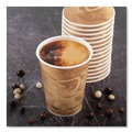 Cups | SOLO 412MSN-0029 12 oz. Printed Mistique Polycoated Hot Paper Cups - Brown (1000/Carton) image number 4
