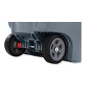 Indoor Waste Receptacles | Rubbermaid Commercial 2179403 BRUTE 32 gal Plastic Vented Wheeled Container - Gray image number 5