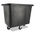 Carts & Trucks | Rubbermaid Commercial FG461600BLA 119.7 gal. 500 lbs. Capacity Plastic/Metal Cube Truck - Black image number 0