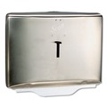Toilet Seat Cover Dispensers | Scott 09512 16.6 in. x 2.5 in. x 12.3 in. Personal Seat Cover Dispenser - Stainless Steel image number 1