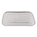 Steam Table Parts | Handi-Foil HFA 403025 6.4 in. x 12.7 in. x 0.5 in. Steam Pan Foil Lids for One-Third Size Pan (200/Carton) image number 2