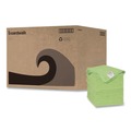 Cleaning Cloths & Wipes | Boardwalk 2164037 16 in. x 16 in. Microfiber Cleaning Cloths - Green (24/Pack) image number 0