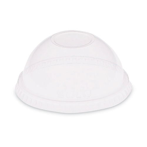 Cup Lids | SOLO DL620 2.5 oz to 9 oz Plastic Dome-Top Cold Cup Lids - Clear (2500/Carton) image number 0