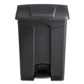 Indoor Waste Receptacles | Safco 9922BL 17-Gallon Plastic Step-On Receptacle - Black image number 1