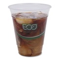 Cups | Eco-Products EP-CC12-GS 12 oz. GreenStripe Renewable and Compostable Cold Cups - Clear (1000/Carton) image number 2