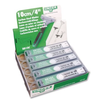 Unger RB10C Carbon Steel Replacement Blades for 4 in. Scrapers (10/Pack)
