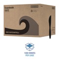 Disposable Knives | Boardwalk BWKKNIFEHWPPBLA Heavyweight Polypropylene Cutlery Knife - Black (1000/Carton) image number 5