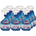 Disinfecting & Cleaning Solutions | Clorox CLO30197 32 oz. Spray Bottle Clean-Up Multi-Surface Cleaner with Bleach - Rain Clean Scent (9/Carton) image number 1