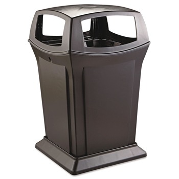 Rubbermaid Commercial FG917388BLA Ranger 45-Gallon Fire-Safe Structural Foam Open-Style Container - Black