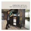 Janitorial & Housekeeping Carts | Rubbermaid Commercial 2202528 Locking Security Hood for Housekeeping Carts - Black image number 5