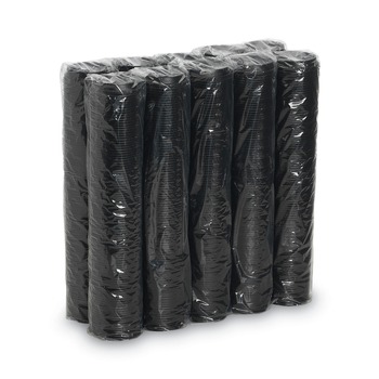 Dixie D9542B 10 oz. - 20 oz. Cups Drink-Thru Plastic Lids - Black (1000/Carton)