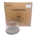 Perforated Roll & Hand Towels | Plastifar 18361 Bakery Containers, 8-in Cake, 9.7-in Diameter x 5-in h, Black/Clear, 100/Carton image number 0