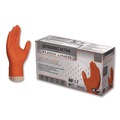 Food Service Disposable & Single Use Gloves | Ammex GWUOFN49050 9.06 in. 6 mil Ultra Industrial Flock-Lined Nitrile Disposable Gloves - XX-Large/Orange (500/Carton) image number 0