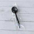 Disposable Spoons | Boardwalk BWKSOUPBLHVY Heavyweight Polypropylene Soup Spoon Cutlery - Black (1000/Carton) image number 3