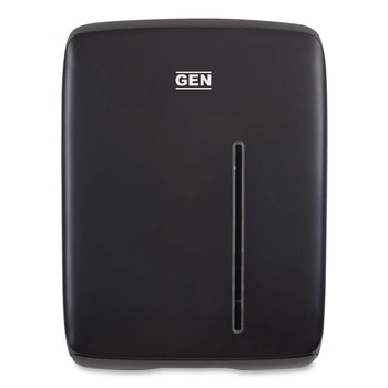 GEN T1500BK 11.96 in. x 5.21 in. x 16.08 in. Folded Towel Dispenser - Black