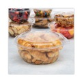 Food Storage Containers & Lids | Dart CTR64BD 64 oz. 8.9 in. Diameter x 4 in. Plastic Tamper-Resistant Tamper-Evident Bowls with Dome Lid - Clear (100/Carton) image number 5