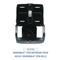 Toilet Tissue Dispensers | Boardwalk WP98053 Boardwalk Xtra 11.13 in. x 7.38 in. x 8.88 in. 2-Roll Controlled Bath Tissue Dispenser - Translucent Black (1/Carton) image number 7