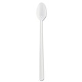 Professional Cutlery | Dart SO8BW 8 in. Spoon Bonus Polypropylene Utensils - White (1000/Carton) image number 1