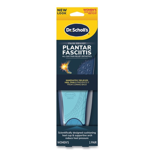 Footwear | Dr. Scholl's 87101894 Plantar Fasciitis All Day Pain Relief Orthotics for Women - Women Size 6 to 10, Blue (1-Pair) image number 0
