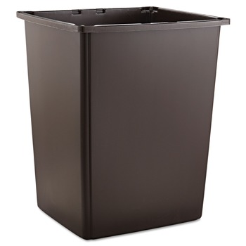 Rubbermaid Commercial FG256B00BRN 56 gal. Plastic Glutton Container - Brown