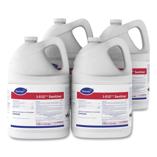 Disinfecting & Cleaning Solutions | Diversey Care 5756018 1 gal. Bottle J-512TM/MC Sanitizer (4/Carton) image number 0