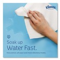 Perforated Roll & Hand Towels | Kleenex 02046 Convenience 9.2 in. x 9.4 in. Multi-Fold Paper Towels - White (150/Pack, 8 Packs/Carton) image number 6