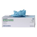 Janitorial Disposable & Single Use Gloves | Boardwalk 382MBXA 5 mil. Disposable Examination Nitrile Gloves - Medium Blue (100/Box) image number 8