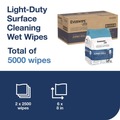 Cleaning Cloths & Wipes | Tork 192816 8 in. x 6 in. 1-Ply Light-Duty Surface Cleaning Wet Wipe - Unscented, White (2 Rolls/Carton) image number 2