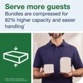 Perforated Roll & Hand Towels | Tork 424834 8.3 in. x 9.25 in. 1-Ply Xpress Compressed Multifold Hand Towels - White (12 Packs/Carton) image number 6