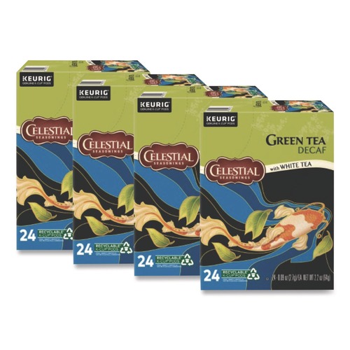 Tea | Celestial Seasonings 5000330012 K-Cups - Decaffeinated Green Tea (96/Carton) image number 0