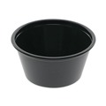 Cups | Pactiv Corp. YS200E 2 oz. Plastic Portion Cup - Black (200/Bag, 12 Bags/Carton) image number 3