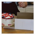 Bakery Boxes & Containers | SCT 1505 3 in. x 6 in. x 6 in. Paper Standard One-Piece Non-Window Bakery Boxes - White (250/Carton) image number 1