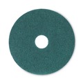 Floor Pads-Stripping | Boardwalk BWK4016GRE 16 in. Diameter Heavy-Duty Scrubbing Floor Pads - Green (5/Carton) image number 1