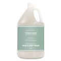 Shampoos, Conditioners, & Body Washes | Diversified Hospitality Solutions GAL04DBGW128 Terra Pure 1 Gallon Body Wash - Green Tea Lemongrass (4/Carton) image number 1