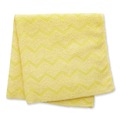 Cleaning Cloths & Wipes | Rubbermaid Commercial FGQ61000YL00 16 in. x 16 in. Microfiber Reusable Cleaning Cloths - Yellow (12/Carton) image number 1