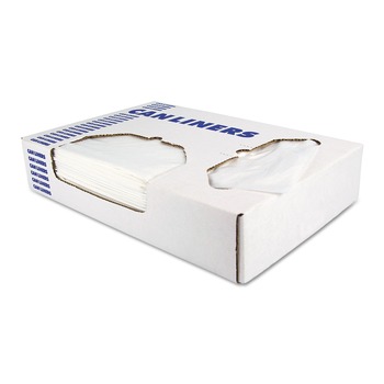Heritage D4832RC 24 in. x 32 in. 0.35 mil. 16-Gallon Linear Low Density Can Liners - Clear (1000/Carton)
