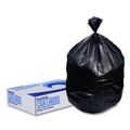 High-Density Trash Bags | Boardwalk Z8048WKKR01 40 in. x 48 in. 45 gal. 22 mic High-Density Can Liners - Black (150/Carton) image number 2