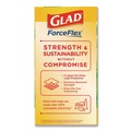 Drawstring & Kitchen Bags | Glad 78900 ForceFlex 24 in. x 27.38 in. 13 Gallon Kitchen Drawstring Trash Bags - Gain Original Scent/White (240/Carton) image number 5