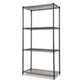 Racks & Shelving | Alera ALESW503618BL NSF Certified Industrial 36 in. x 18 in. x 72 in. 4-Shelf Wire Shelving Kit - Black image number 0