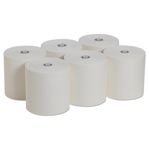 Perforated Roll & Hand Towels | Georgia Pacific Professional 26490 7.87 in. x 1150 ft. 1-Ply Pacific Blue Ultra Paper Towels - White (6 Rolls/Carton) image number 0