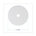 Floor Pads-Cleaning, Buffing & Polishing | Boardwalk BWK4021WHI 21 in. Diameter Polishing Floor Pads - White (5/Carton) image number 2