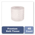 Perforated Roll & Hand Towels | Tork 2465120 Premium 2-Ply Septic-Safe Bath Tissue - White (48/Carton) image number 3
