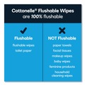 Hand Sanitizing Wipes | Cottonelle 41777 5 in. x 7.25 in. 1-Ply Fresh Care Flushable Cleansing Cloths - White (8/Carton) image number 7